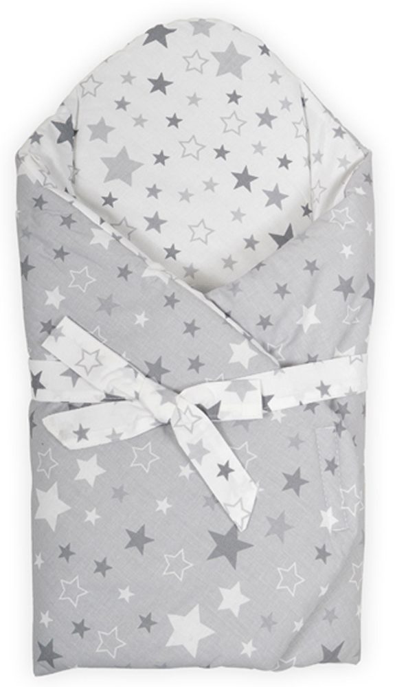 Tomi Růžek molitan tisk hvězdy - šedá-bílá