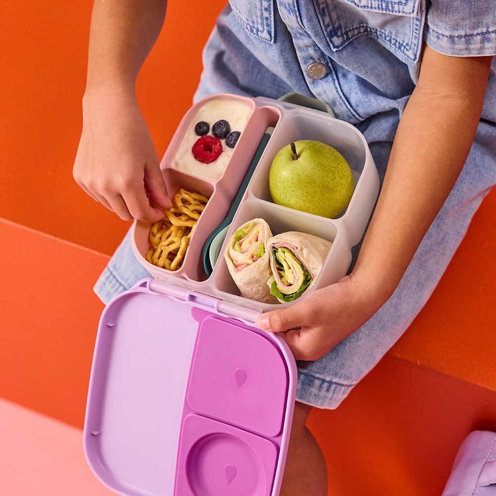 b.box Silikonový bento organizér do středního boxu - růžový (obrázek 13)