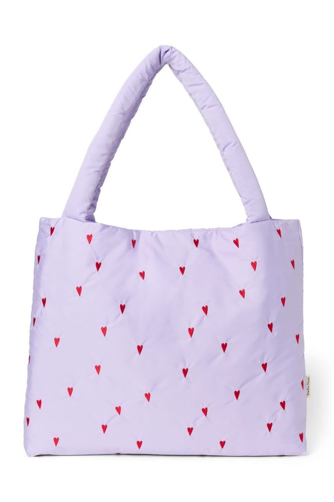 Studio Noos Puffy MOM BAG Purple Hearts