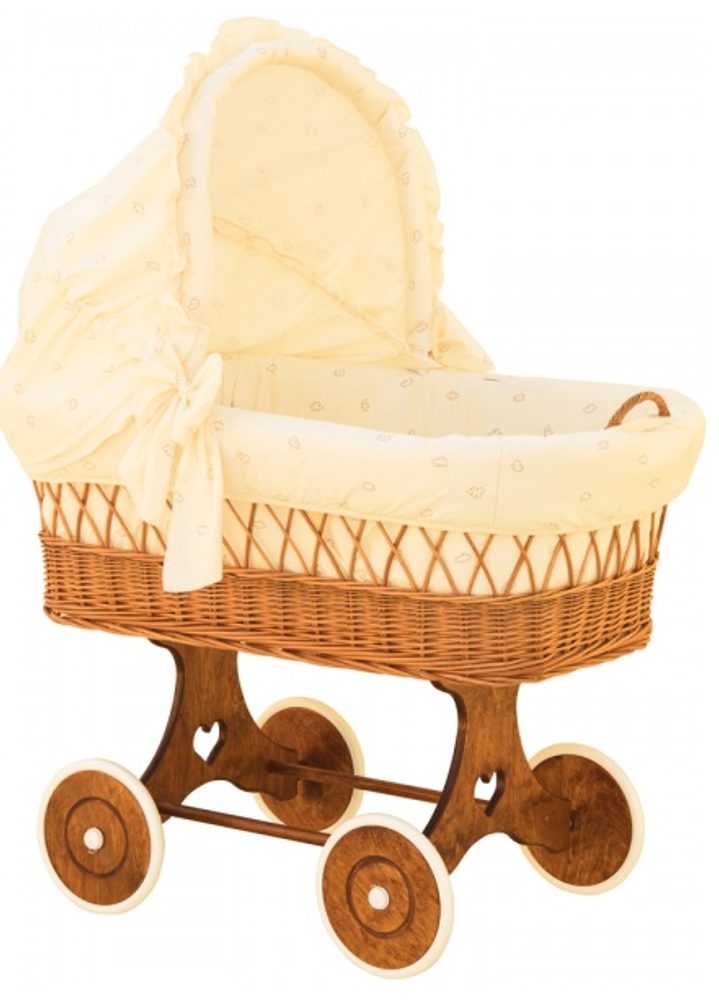 Scarlett Boudička k proutěnému koši Méďa- béžová