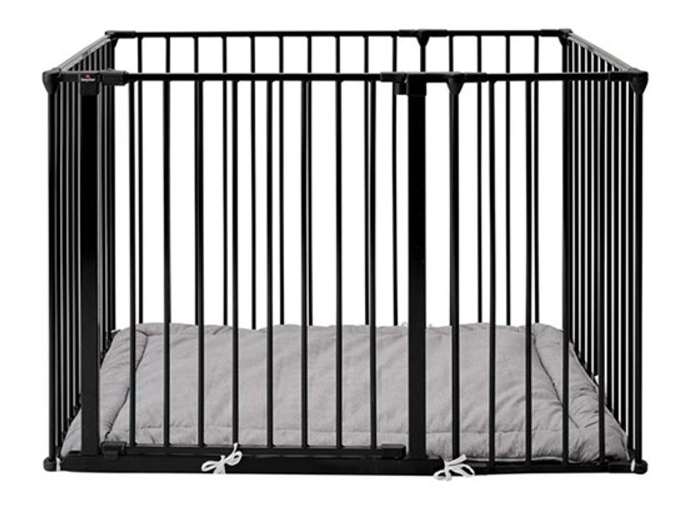 BabyDan Dětská ohrádka Supreme OLAF Rectangle černá s matrací