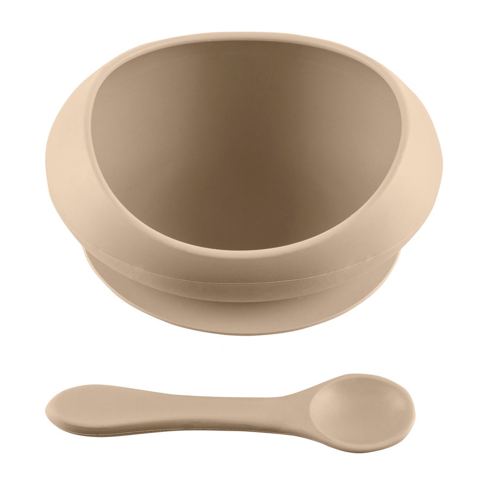 Zopa Silicone Tableware Set jídelní sada Sand Beige 1 ks