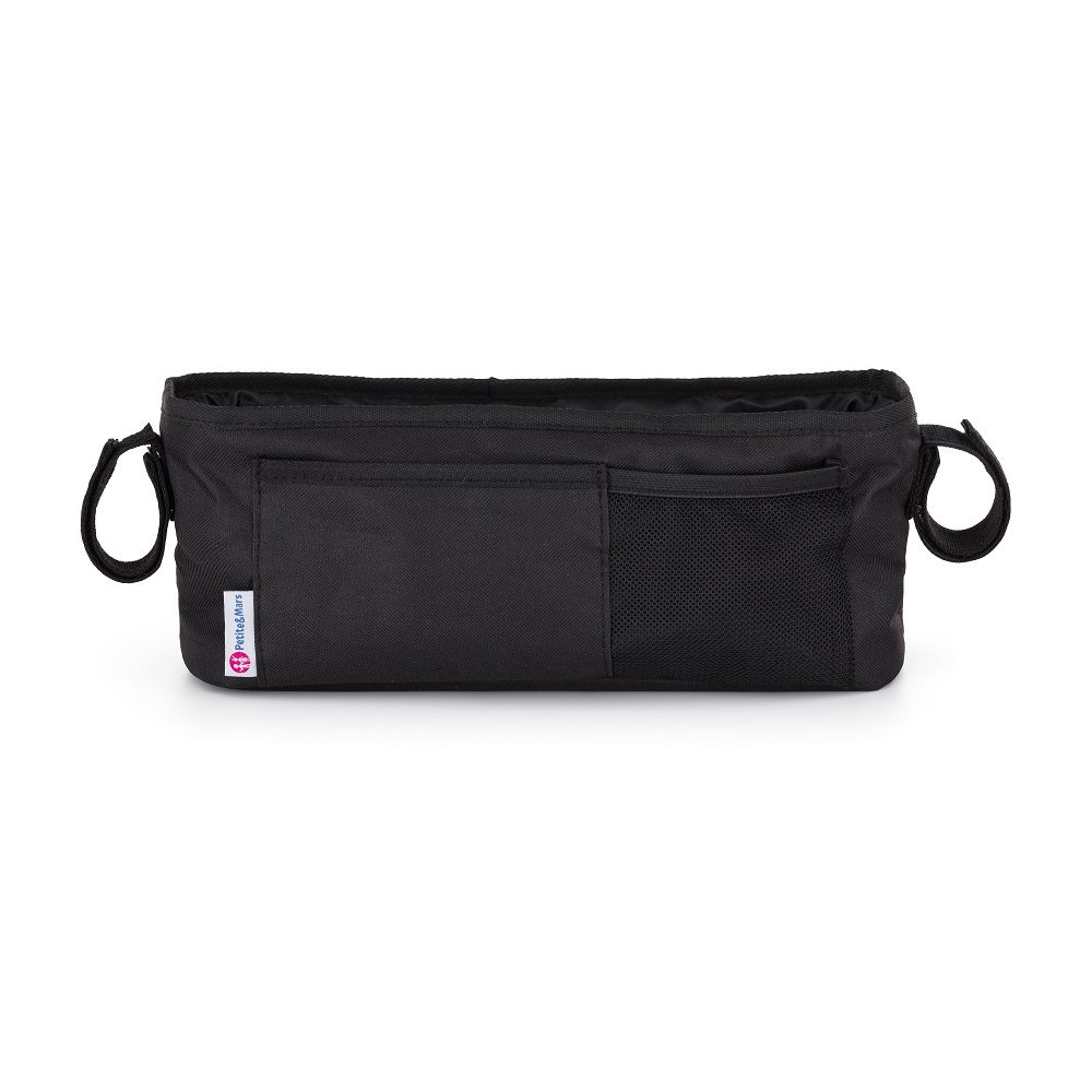 Petite&Mars Organizér na kočárek Pocket Absolute Black