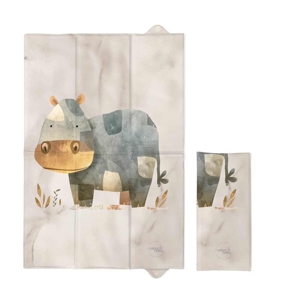 CEBA Podložka přebalovací cestovní (60x40) Basic Clever Otter - CEBA Podložka přebalovací cestovní (60x40) Basic Cosy Hippo