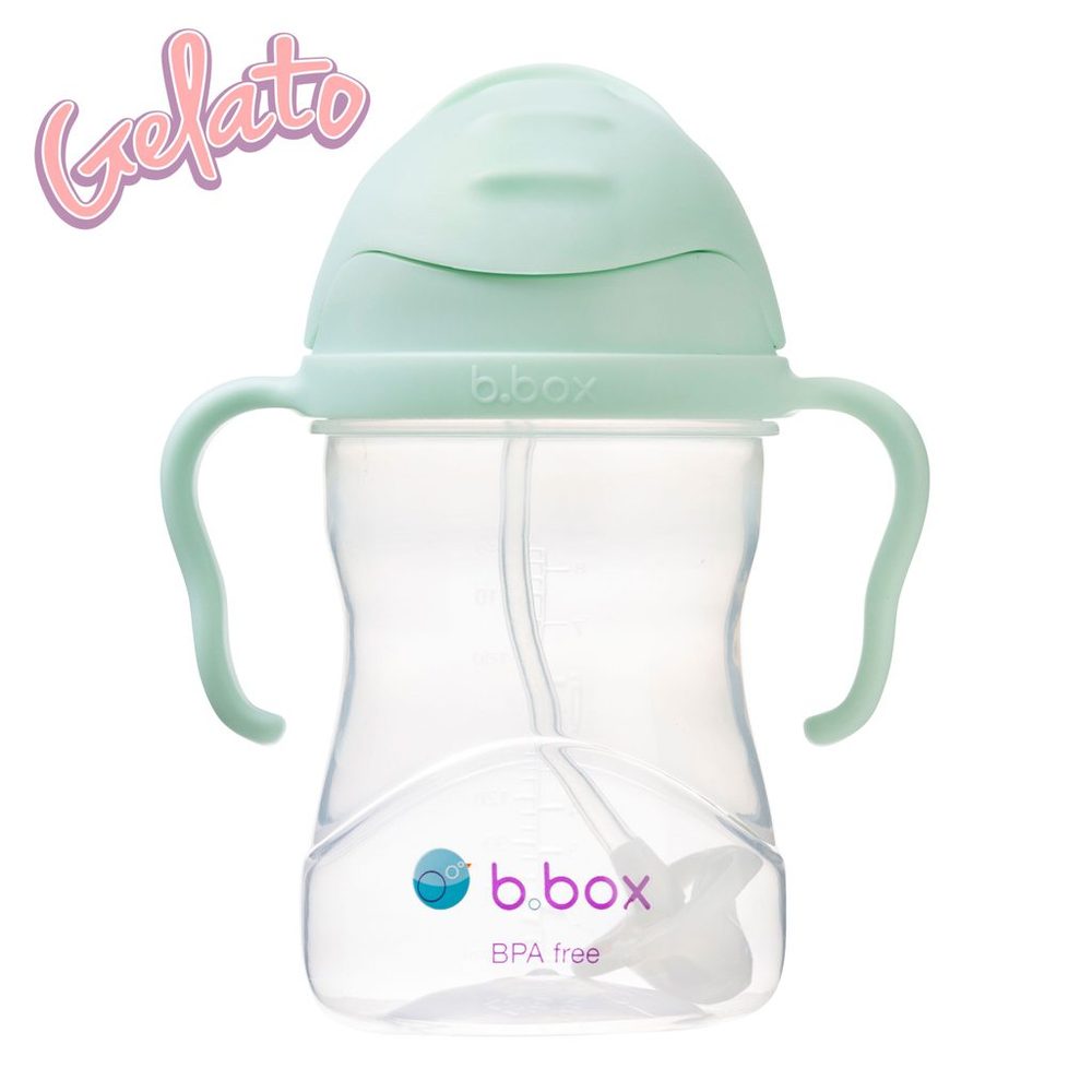 b.box Hrneček s brčkem 240ml - GELATO pistáciový