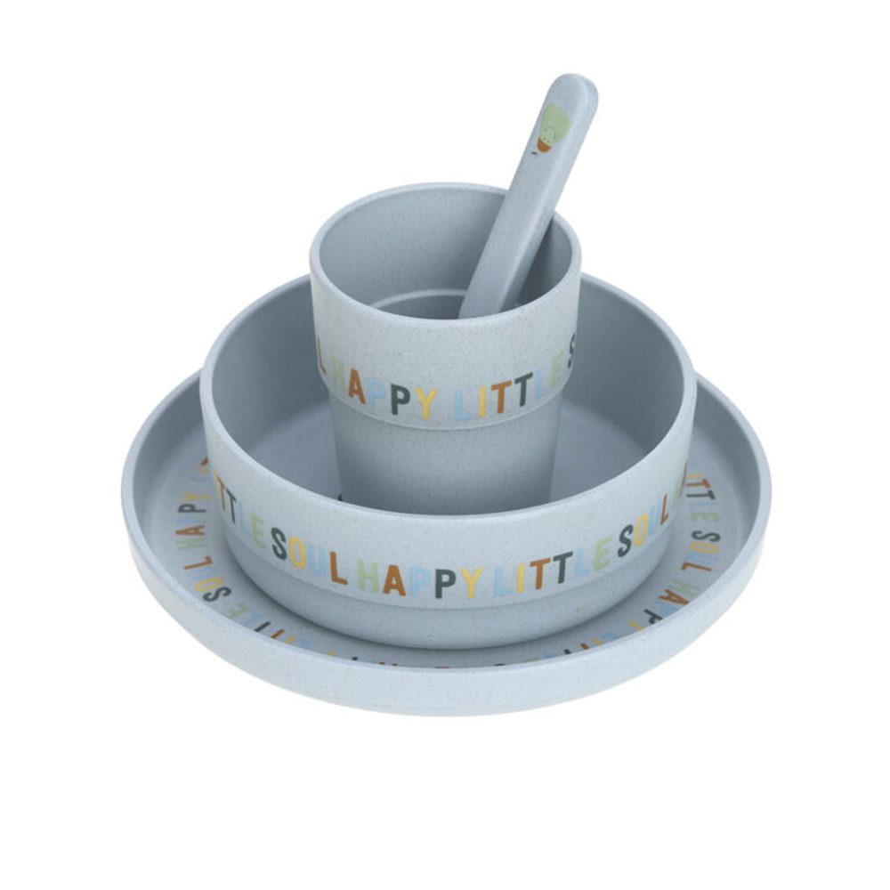Lässig BABIES Dish Set PP/Cellulose Happy Fruits lemon