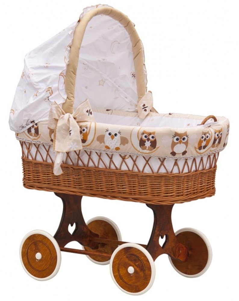 Scarlett Boudička k proutěnému koši Sovička- béžová