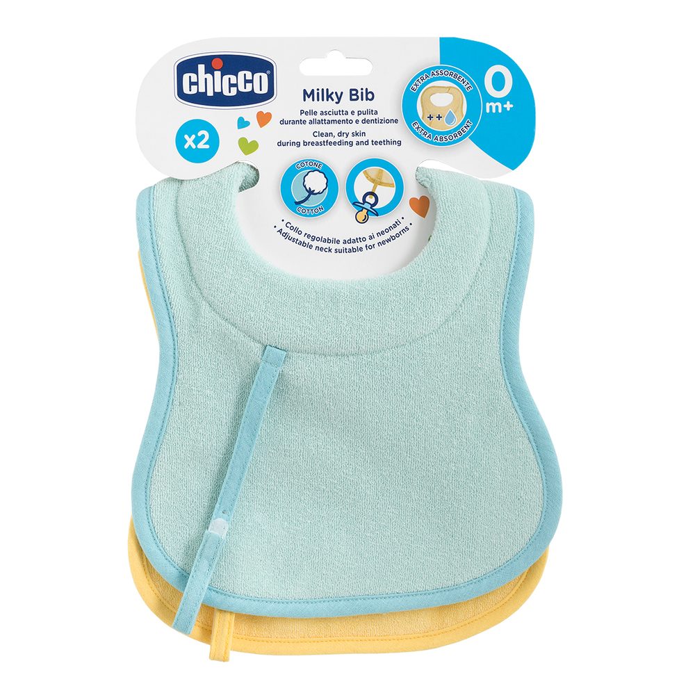 Chicco Bryndák bavlněný kojenecký 2ks chlapec