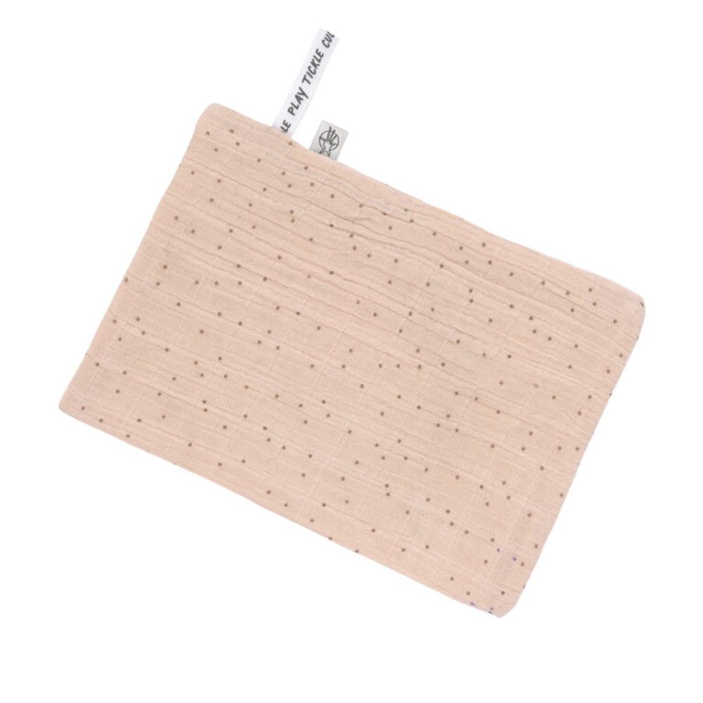 Lässig Muslin Wash Glove Set 3 pcs dots peach rose