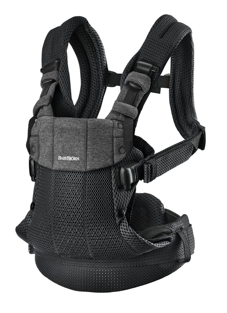 BabyBjörn Nosítko Harmony Black 3D mesh, do 15 kg