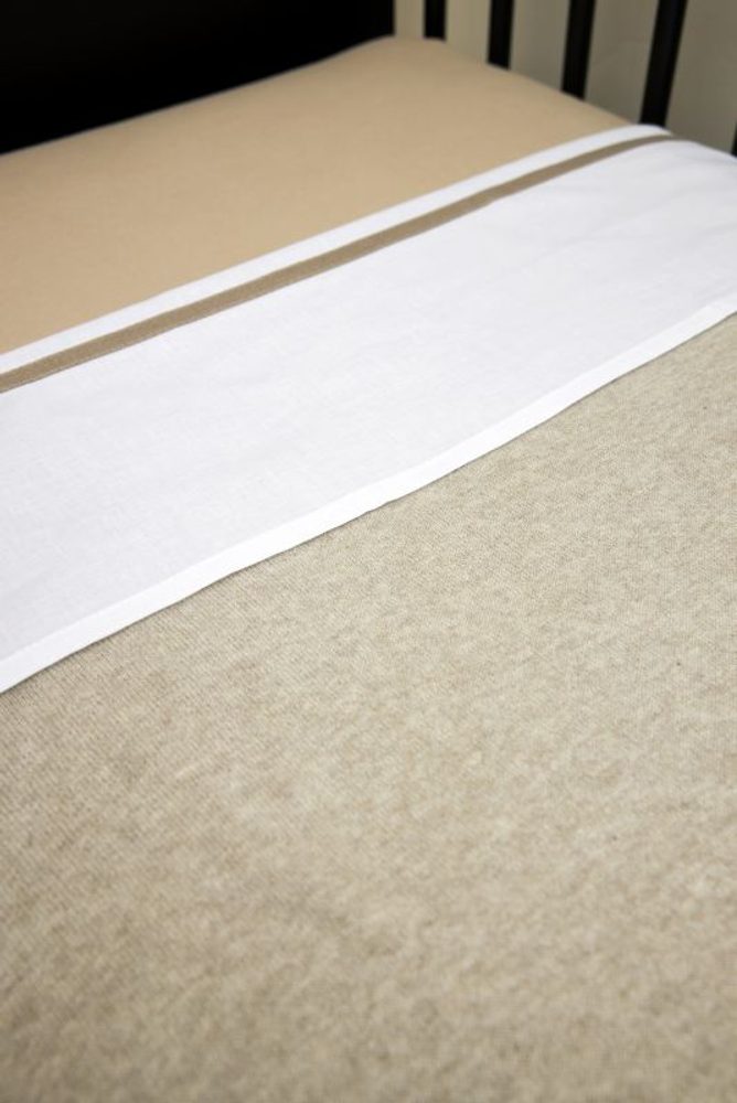 Meyco Deka Knit basic - Sand melange (obrázek 4)
