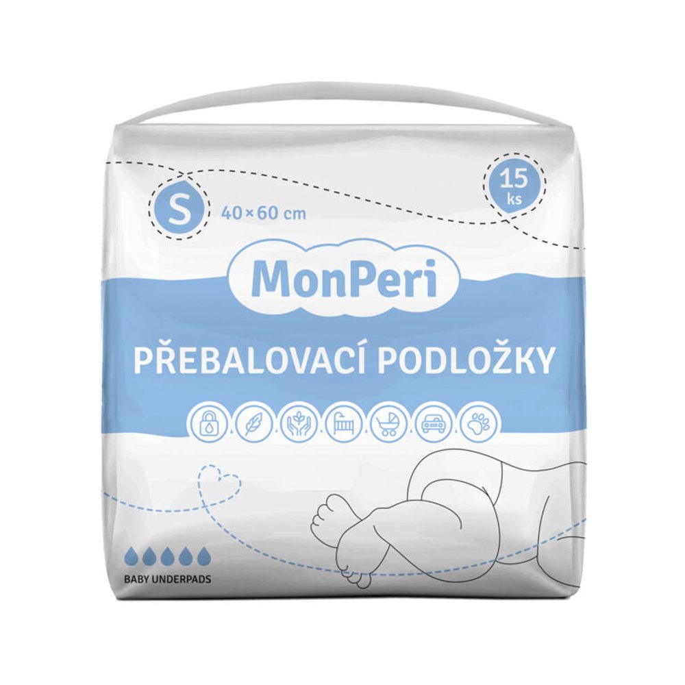 MonPeri přebalovací podložky S 40x60 (15ks)