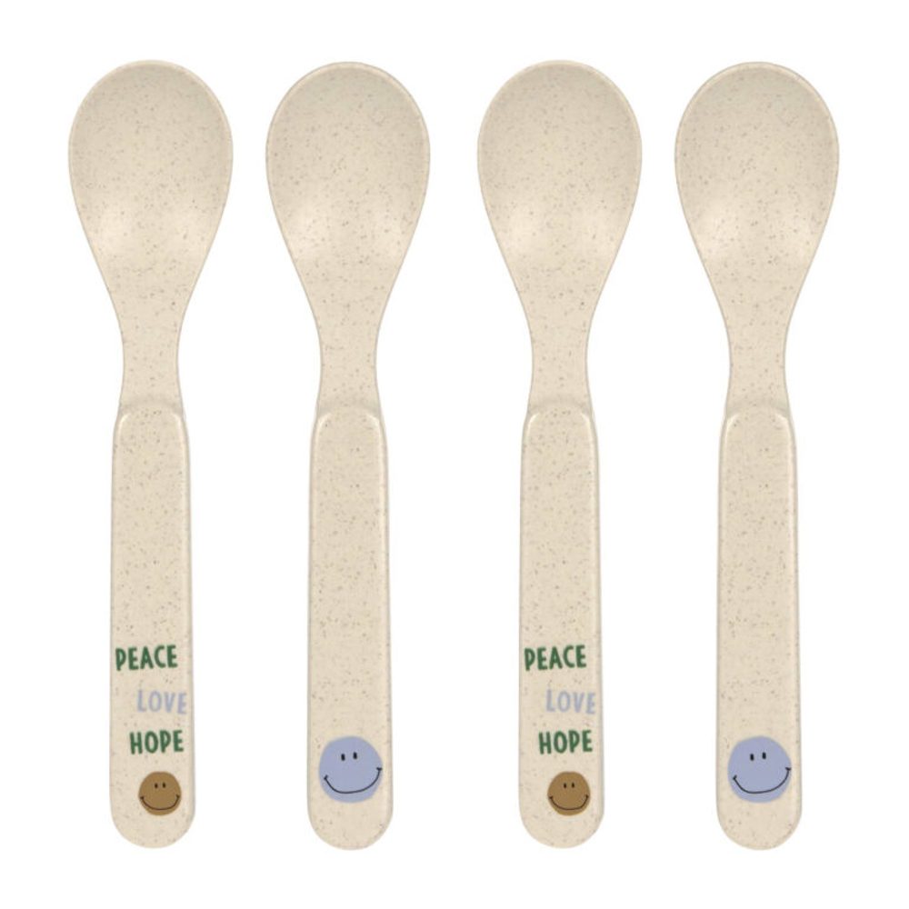 Lässig Spoon Set PP/Cellulose Happy Rascals Smile sky blue