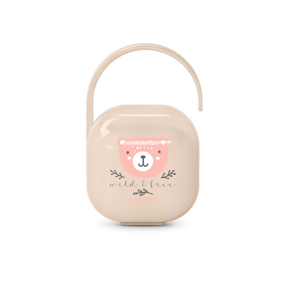 Suavinex krabička na dudlík WILD & FREE - růžová