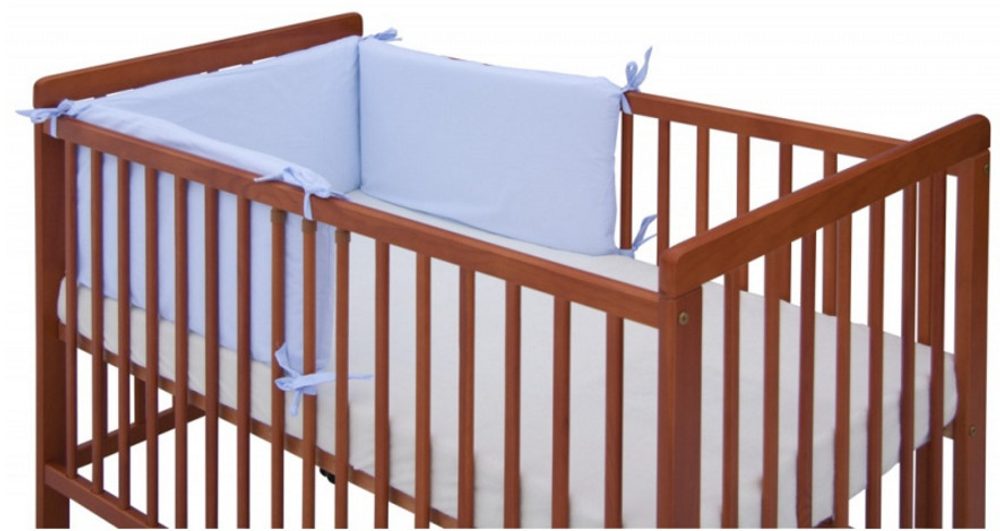 Scarlett Ochranný límec do postýlky 4dílný Hugo- modrý