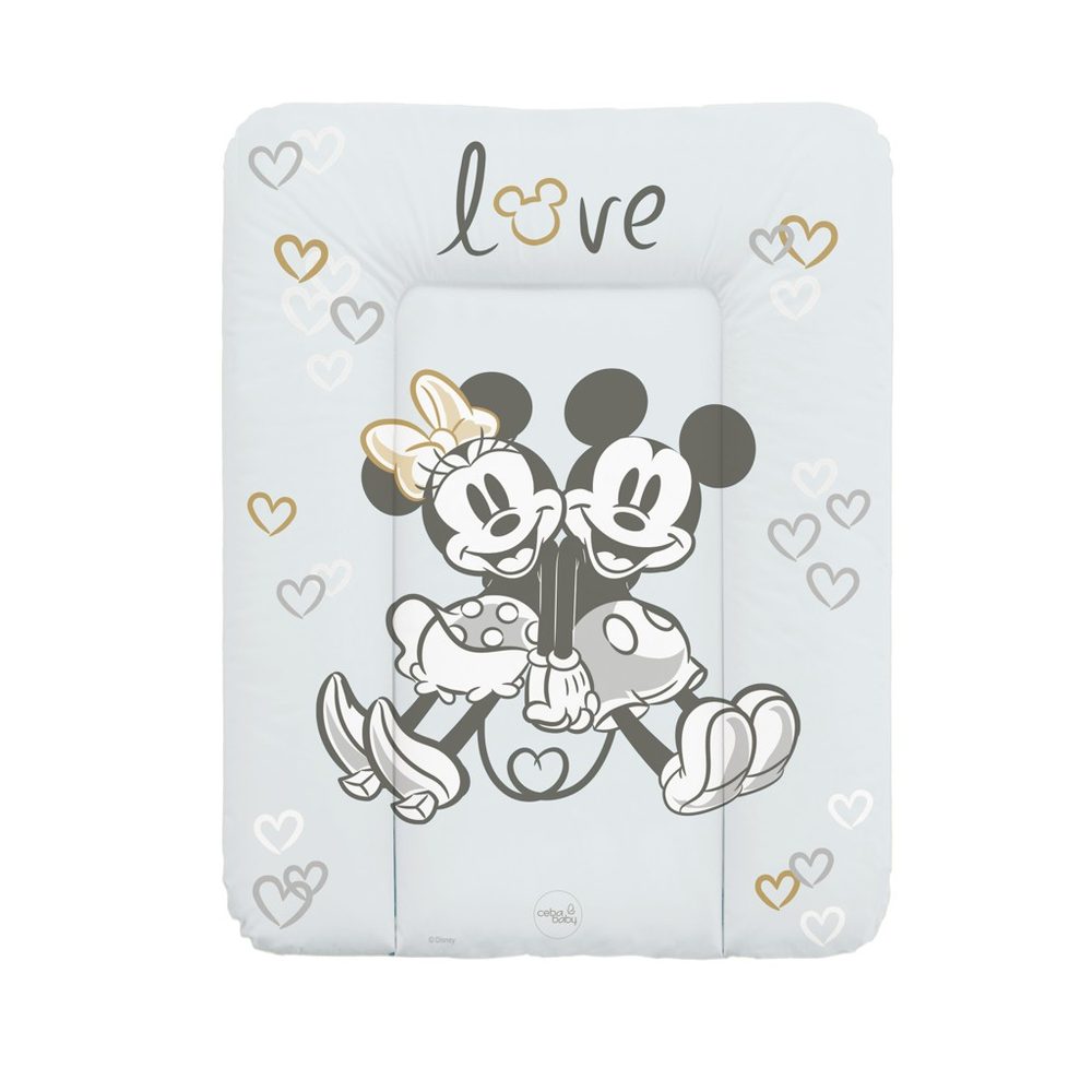 CEBA Podložka přebalovací měkká na komodu  Disney Minnie & Mickey - CEBA Podložka přebalovací měkká na komodu (50x70) Disney Minnie & Mickey Grey