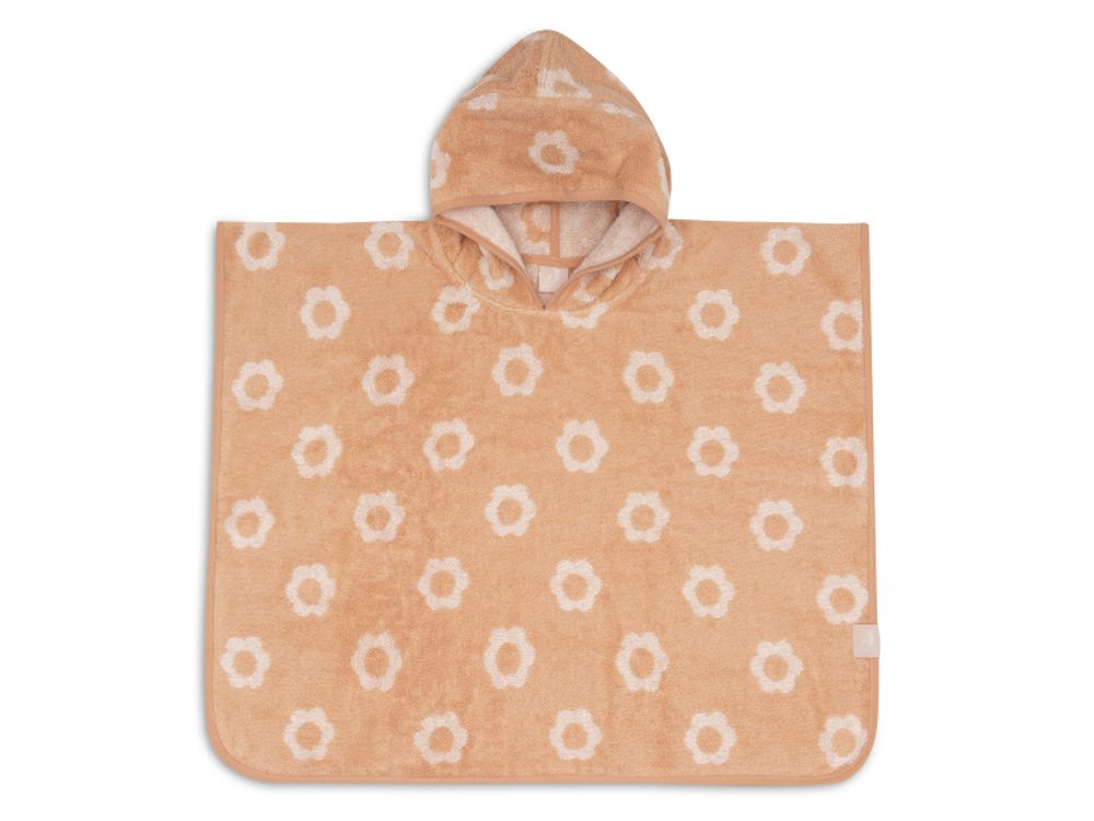 Jollein Osuška pončo froté Jacquard Flower