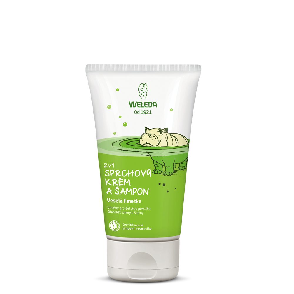 WELEDA 2v1 Sprchový krém a šampon - veselá limetka