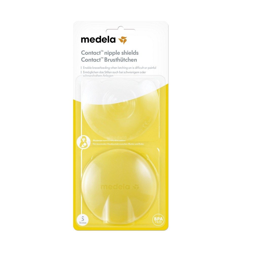 Medela Kontaktní kojící kloboučky v krabičce, 1 pár - S (16 mm)