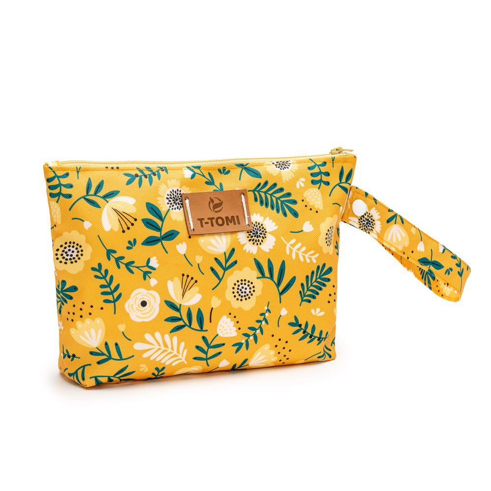 Levně T-Tomi Small Baggie - Mustard flowers