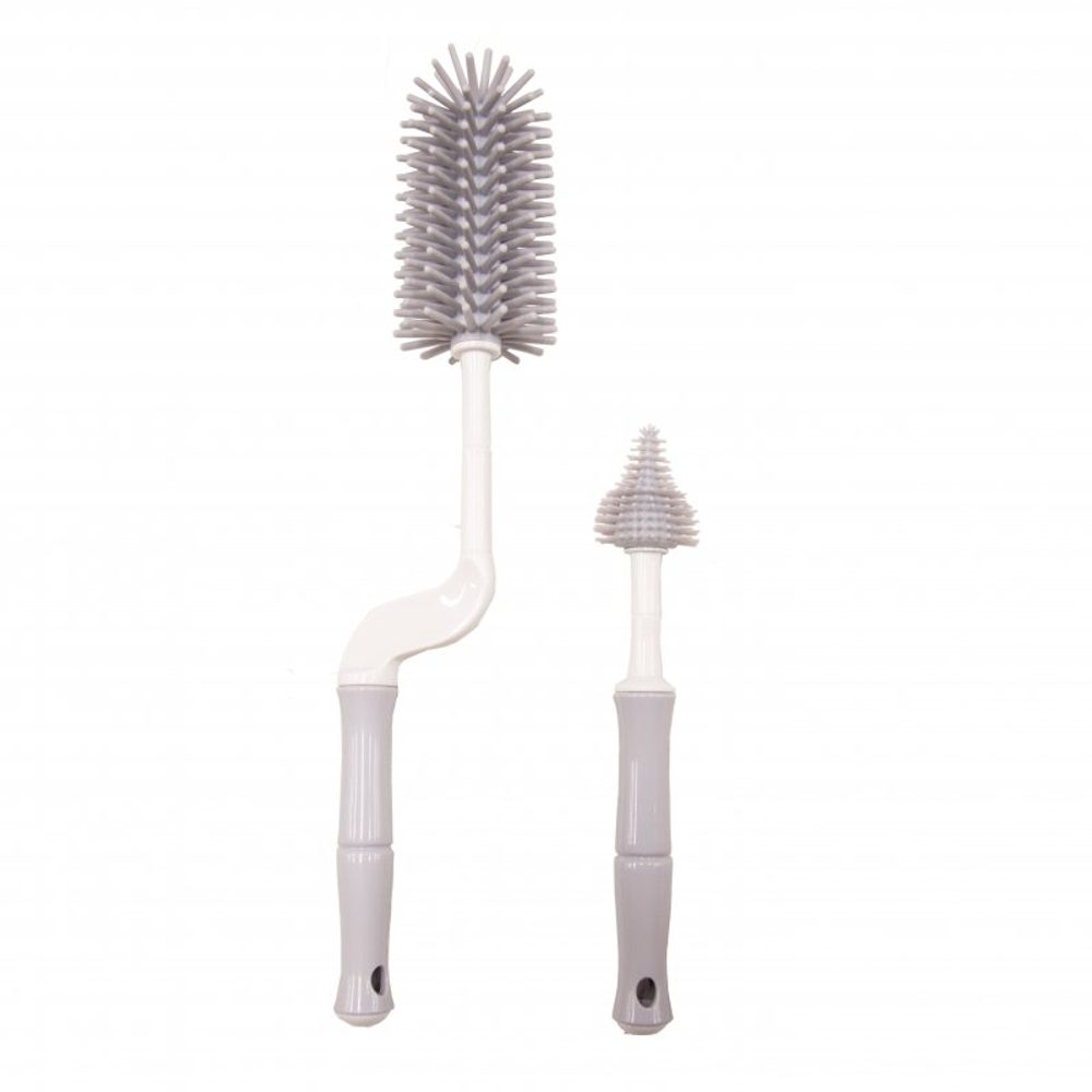 Bo Jungle kartáč na láhve B-Bottle Brush Set - Grey