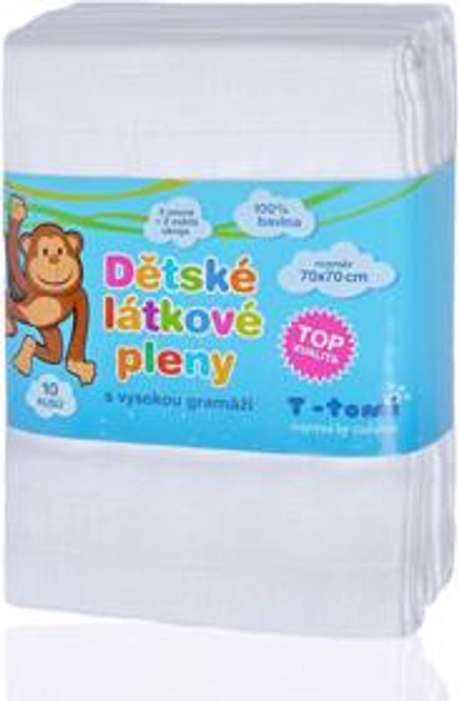 T-Tomi Látkové TETRA pleny, 10 ks