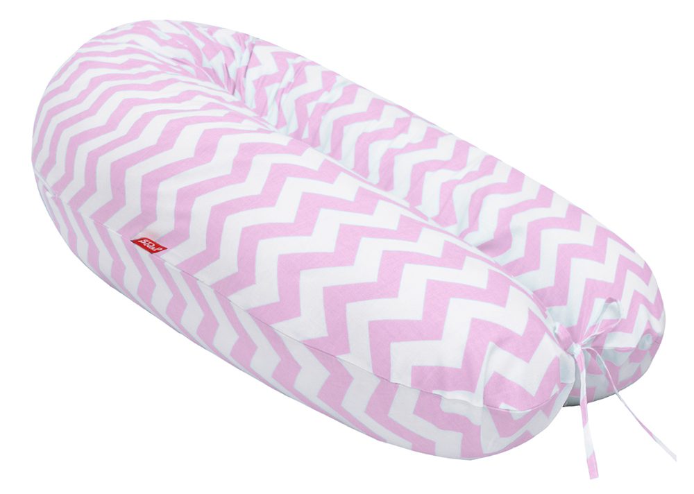 Scamp Kojící polštář 155x30 (ZigZagPinkWhite)