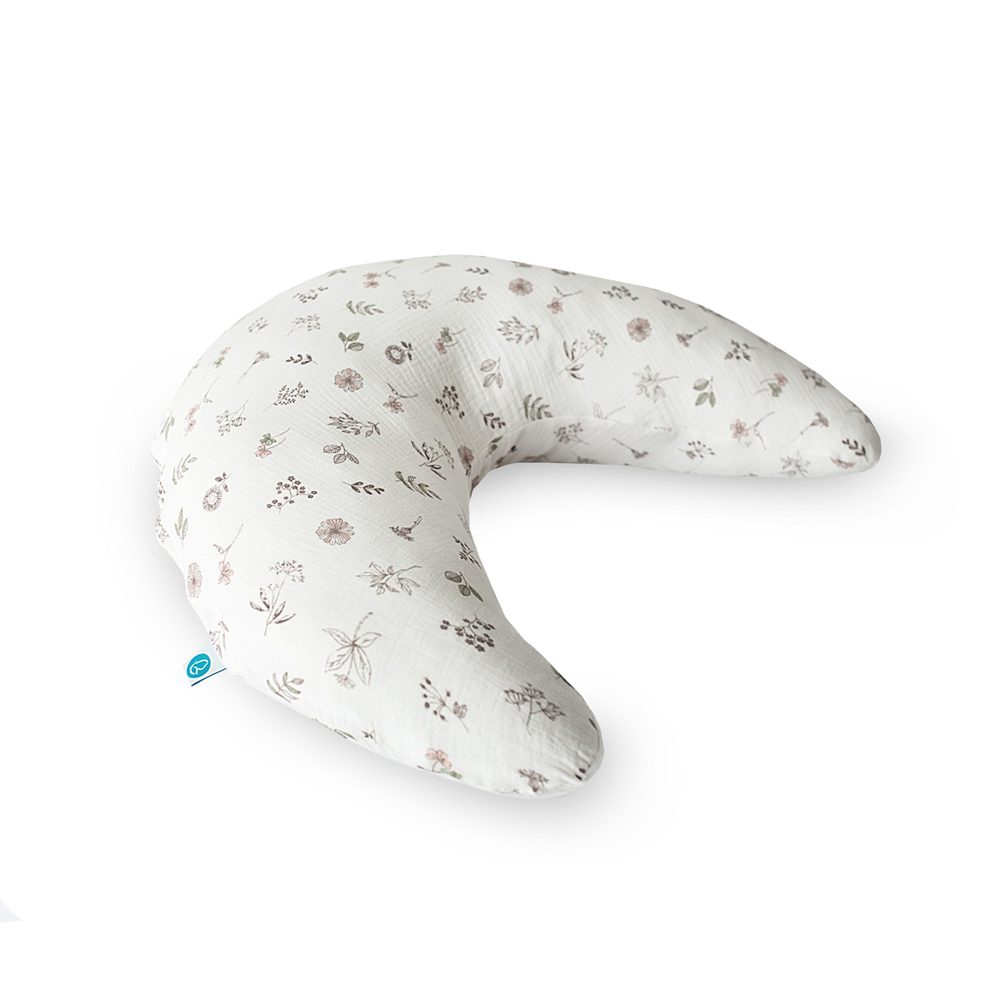 Levně CEBA BABY Polštář kojicí HUGGY (150x60x37) Basic Mušelín - Small Twigs