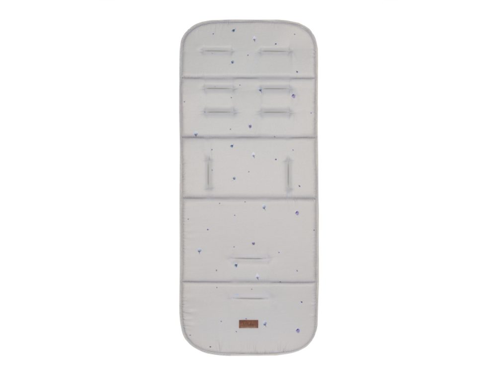 KikkaBoo Sedací podložka do kočárku Dreamy Fields Grey