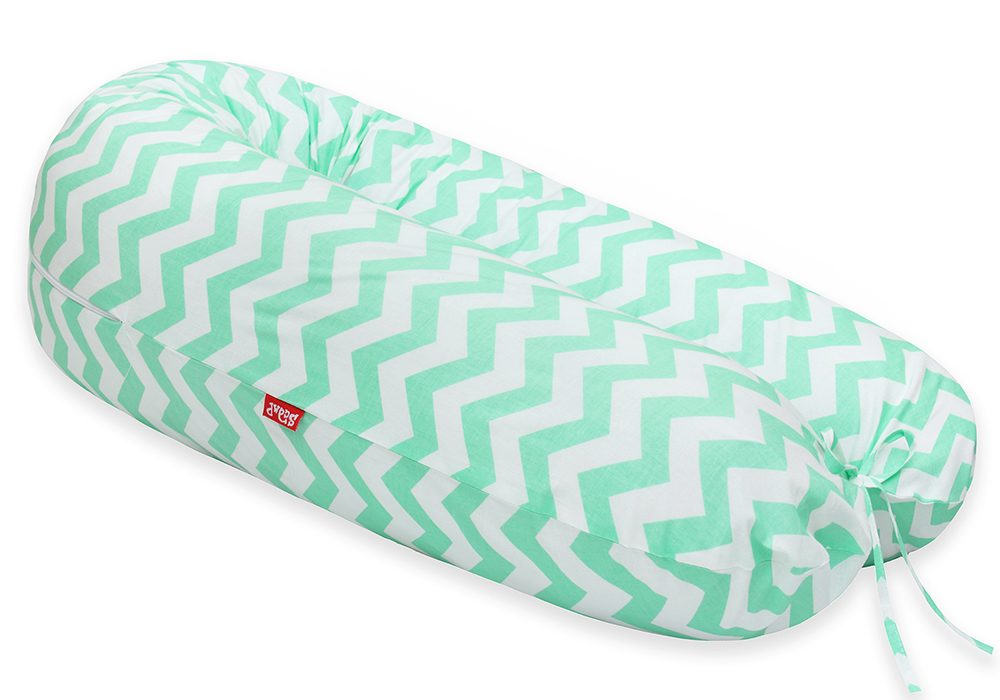 Scamp Kojící polštář 155x30 (ZigzagGreenWhite)