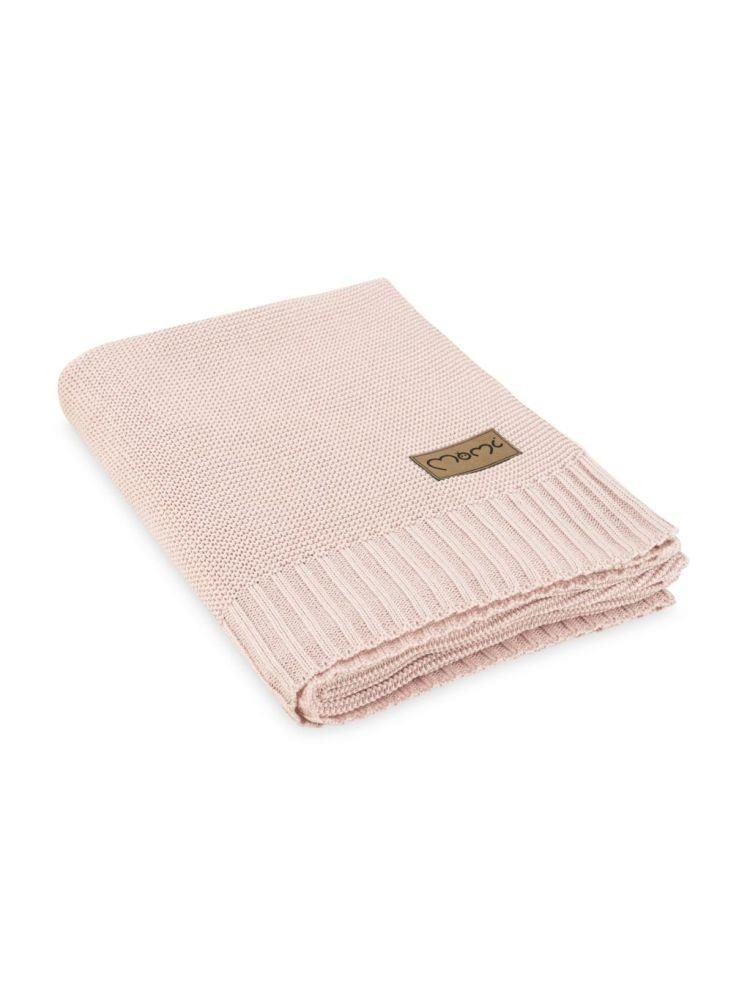 Dětská pletená deka MoMi HUG, růžová