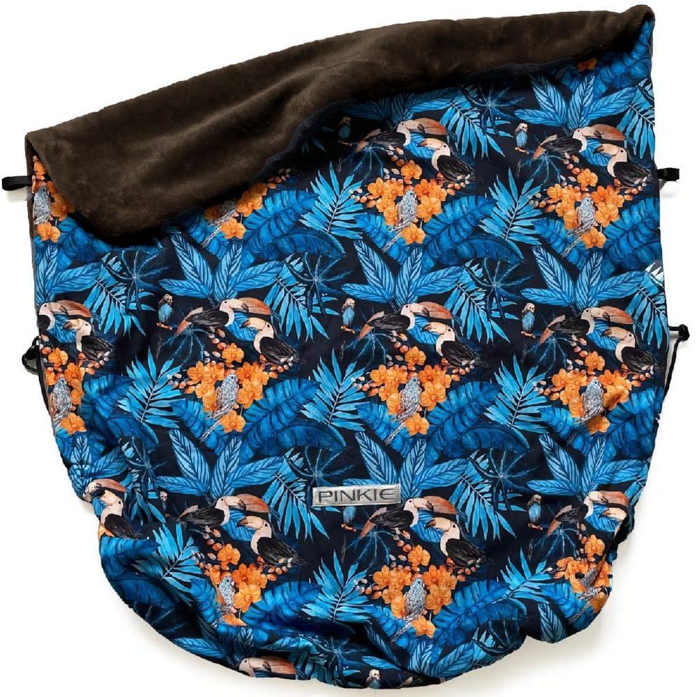 Pinkie deka se stahováním Toucan Blue
