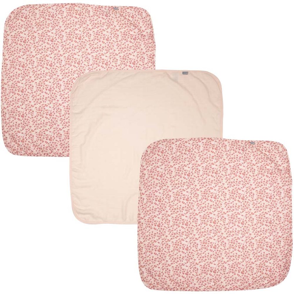 Bebe Jou Mušelínová plenka 70x70 cm set 3ks Leopard Pink