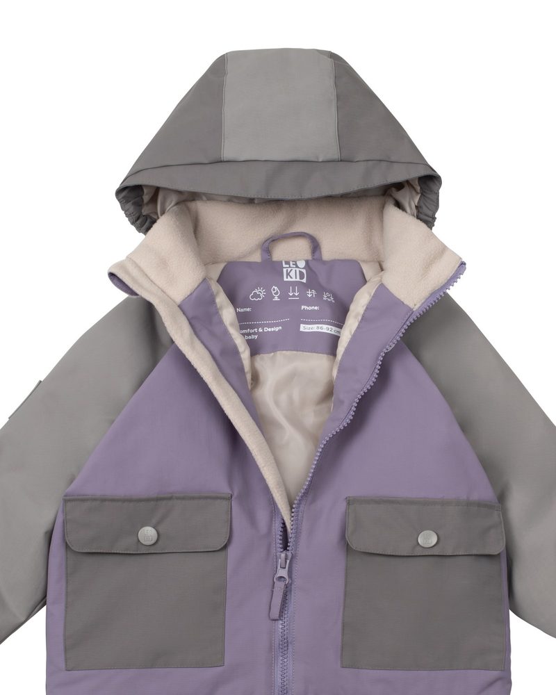 LEOKID Přechodová bunda Lilac Gray vel. 12 - 18 měsíců (vel. 80) (obrázek 4)