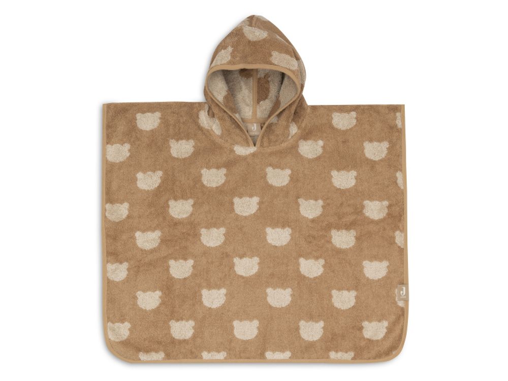 Jollein Osuška pončo froté Jacquard Teddy Bear