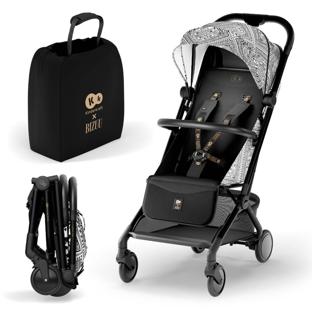 KINDERKRAFT Kočárek sportovní Pilot 2 Dune Whisper Bizuu - KINDERKRAFT Kočárek sportovní Pilot 2 Lunar Black Bizuu