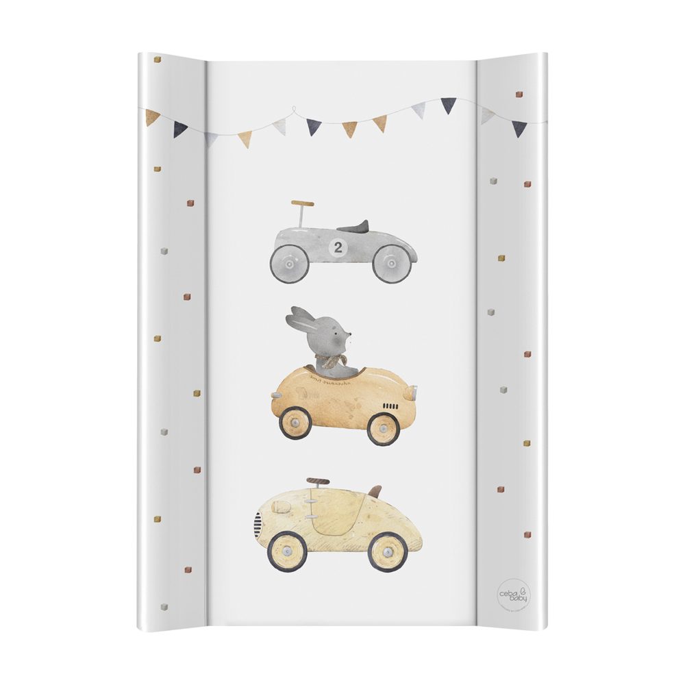 CEBA BABY Podložka přebalovací 2-hranná měkká (50x70) Basic - Bunny Driver