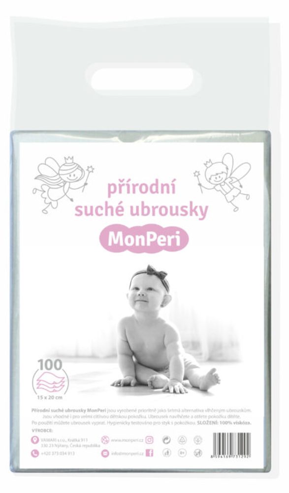 MonPeri ubrousky suché - 100ks