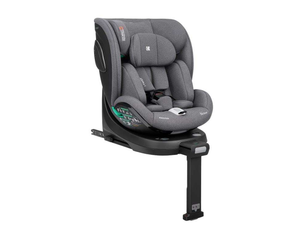 KikkaBoo Autosedačka 40-150 cm i-Twist i-SIZE Light Grey