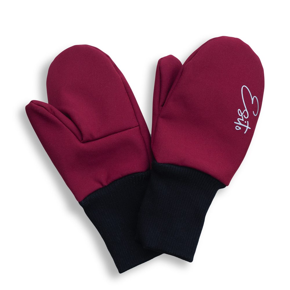 ESITO Palcové rukavice softshell Fuchsie - fuchsiová / 2 - 3 roky