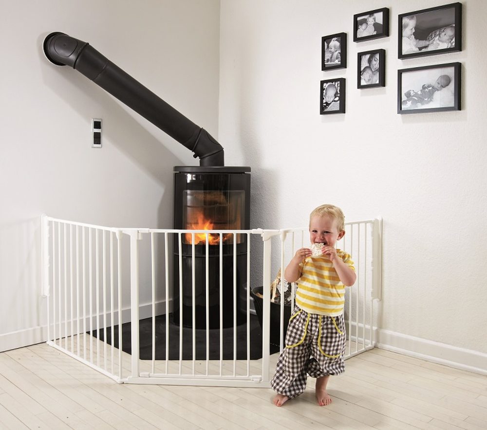 BabyDan prostorová zábrana Flex L - white