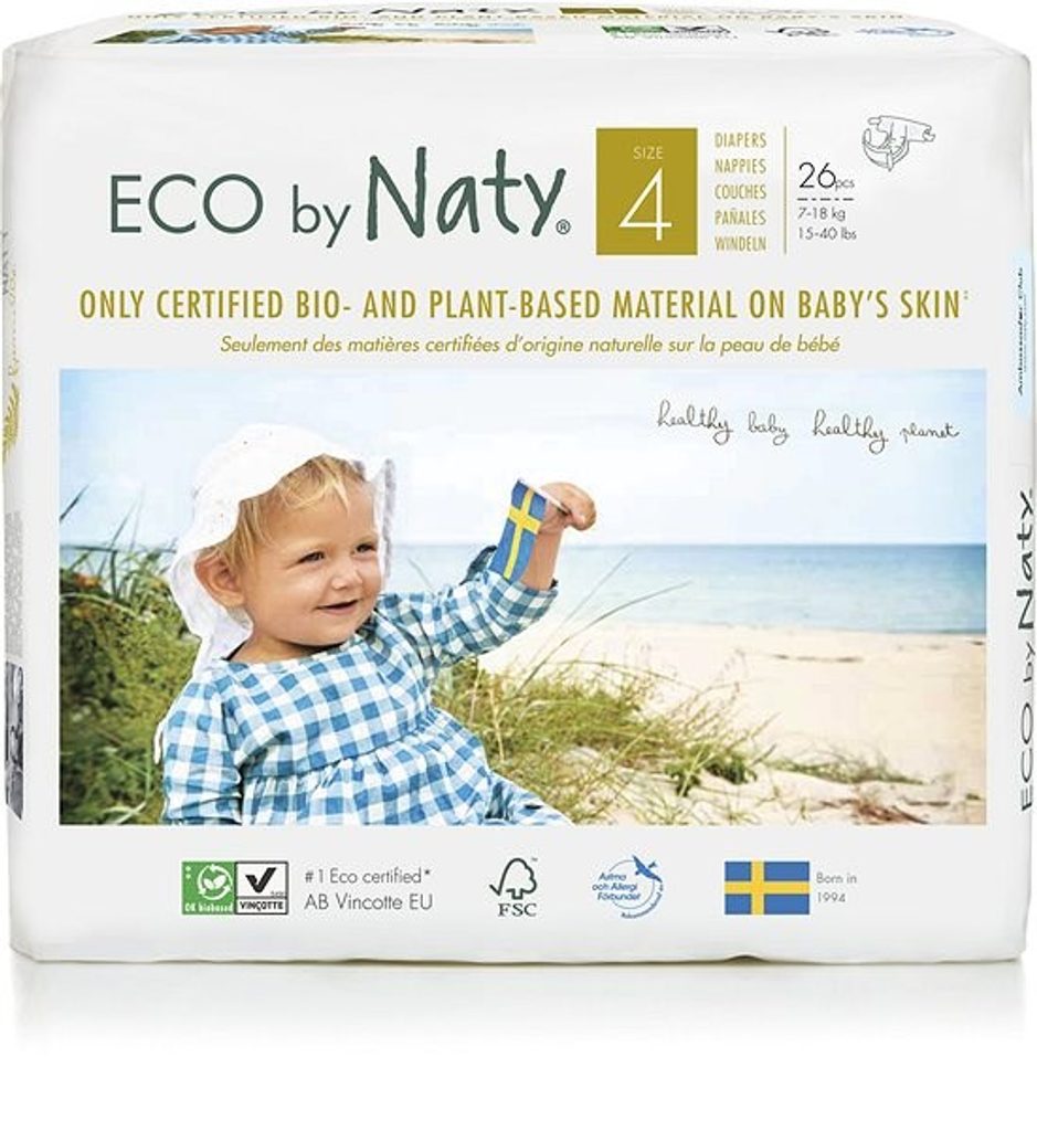 Eco by Naty Jednorázové plenky - Naty Nature Babycare - Jednorázové pleny -  Malvík.cz