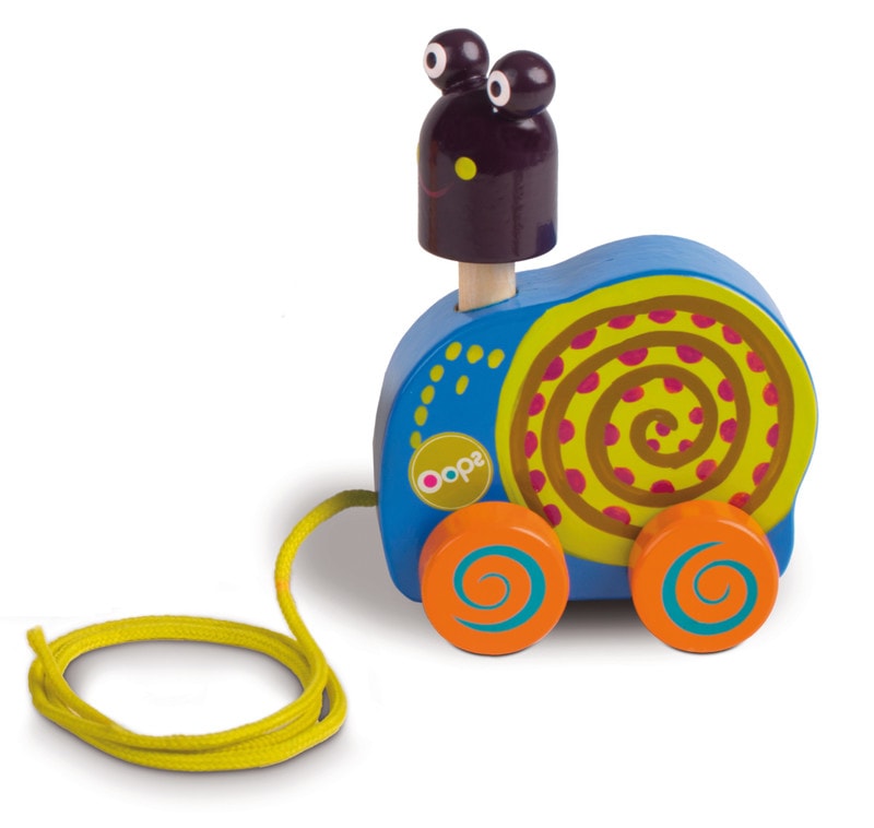 O-OOPS Easy-Pull! - Dřevěná tahací hračka - O-OOPS - Pro miminka 0-1 rok -  Malvík.cz