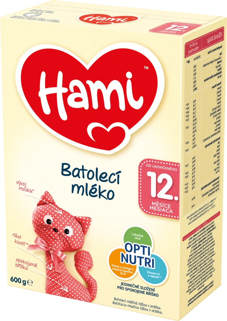 Hami batolecí mléko 12m+ 600g - Hami - Kojenecká mléka - Malvík.cz