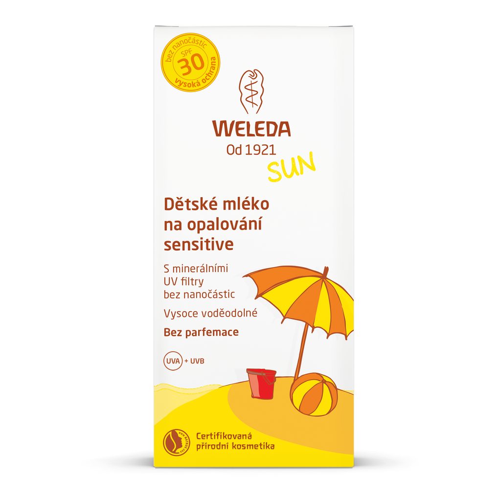 WELEDA Dětské mléko na opalování SPF 30 Sensitive 150ml - Weleda - Ochrana  proti slunci - Malvík.cz