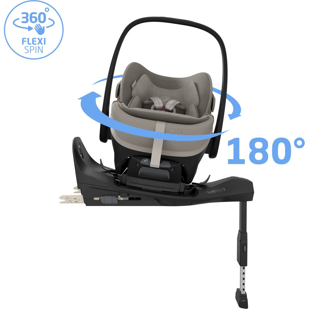 Maxi-Cosi Pebble Slide Pro - Otáčení FlexiSpin o 360 stupňů