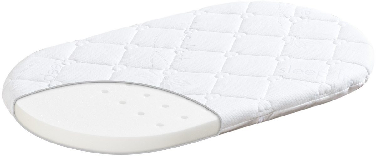 Matelas Bébé Träumeland Sleepy Pour Couffin - 28x73 Cm, Mousse Élastique, Housse Lavable