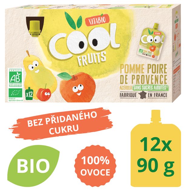 Cool Fruits Bio, Pack x12, Banane Pomme De Provence