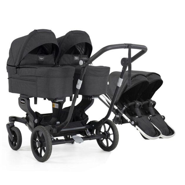 Emmaljunga set NXT Twin 2022 black/lounge black Emmaljunga Kočárky