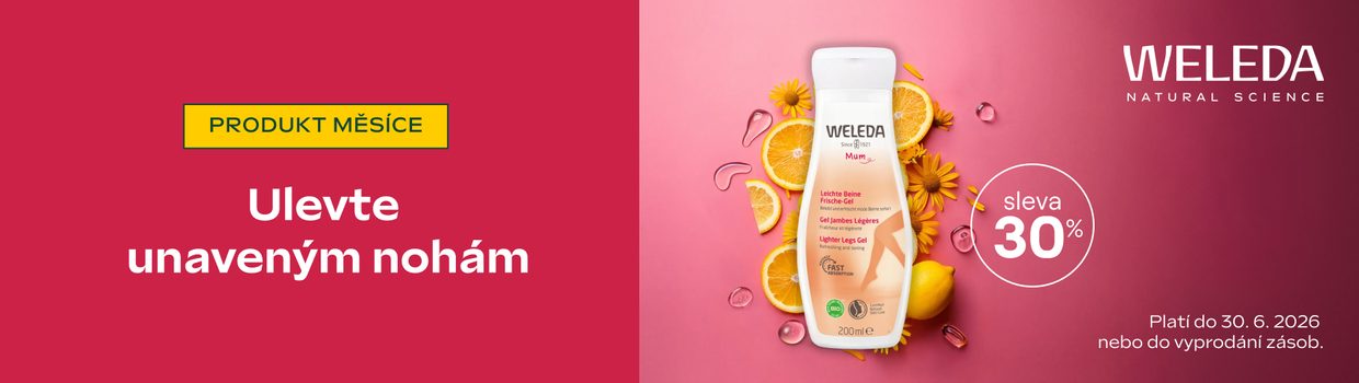Weleda produkt měsíce gel na unavené nohy